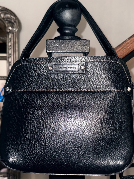 Salvatore Ferragamo Handbags - Salvatore Ferragamo Vintage 21 A303 Black Pebbled Leather Bag FULL SET